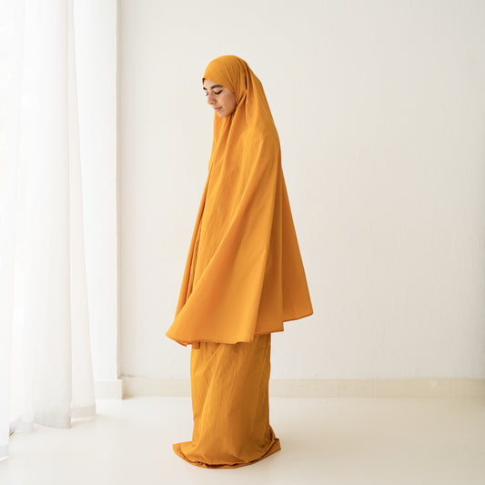 SAFFRON POCKET PRAYER SET.